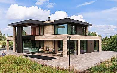 Moderne Architectuur in Groene Rust